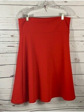 Lularoe Azure Red Skirt XL New